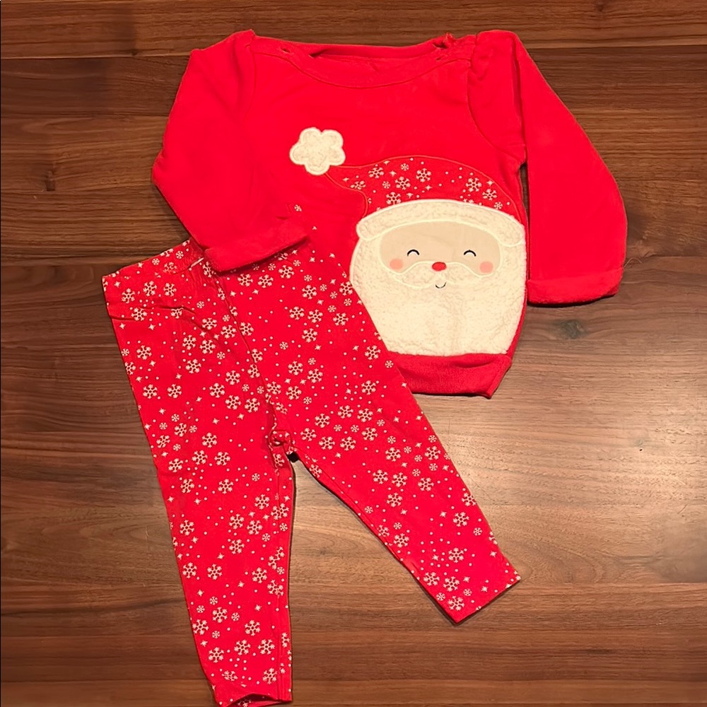 Carter's Red Santa Matching Set